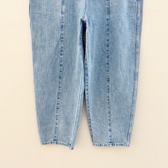 Madewell Pull On Balloon Barrel Jeans Womens XL Light Denim Wash Casual Comfy - Picture 8 of 13